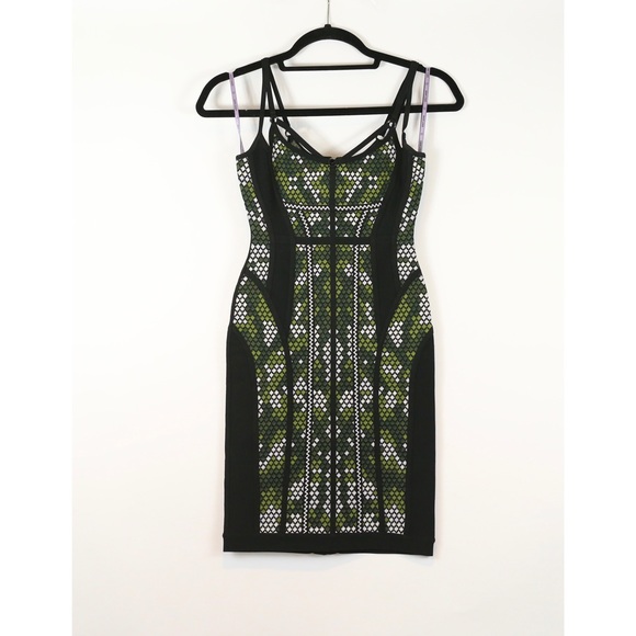 Herve Leger Camouflage Sleeveless Bandage Dress - Picture 8 of 10